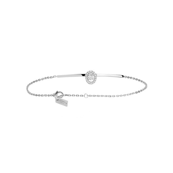 Bracelet Messika Glam'Azone en or blanc et diamants