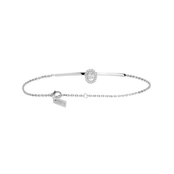 Bracelet Messika Glam'Azone en or blanc et diamants