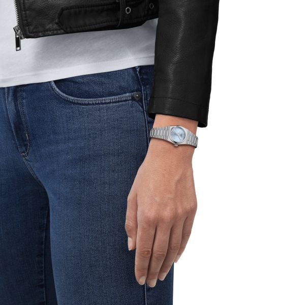 Montre Tissot PRX quartz cadran bleu bracelet acier 25 mm T137.010.11.351.00