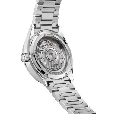 Montre TAG Heuer Carrera automatique index diamants cadran rose bracelet acier 36 mm WBN2318.BA0001