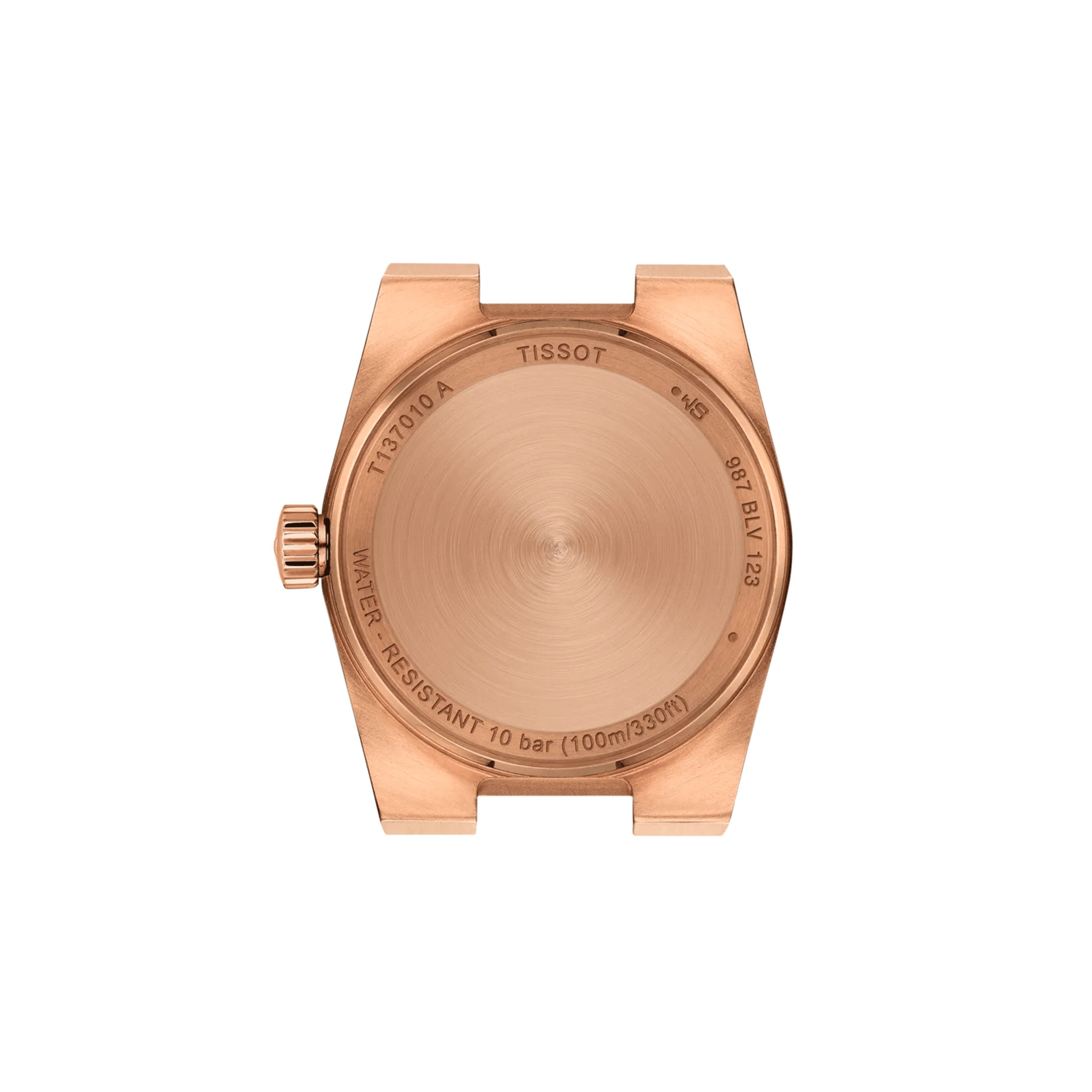 Montre Tissot PRX quartz index diamants cadran rose bracelet acier pvd or rose 25 mm T137.010.33.506.00