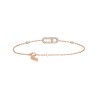 Bracelet Messika Move Uno en or rose et diamants