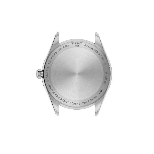 Montre Tissot T-Classic Ballade quartz cadran bleu bracelet acier et pvd or rose 40 mm T156.410.22.041.00