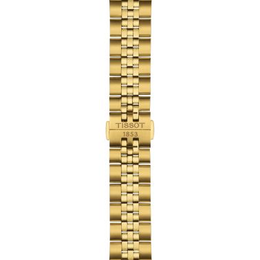 Tissot T-Classic Ballade quartz watch black dial steel bracelet pvd yellow gold 40 mm T156.410.33.051.00