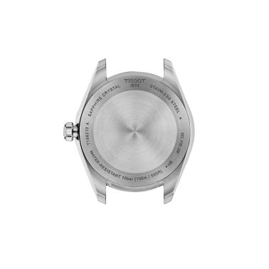 Tissot T-Classic Ballade quartz watch light green dial steel bracelet 34 mm T156.210.11.091.00