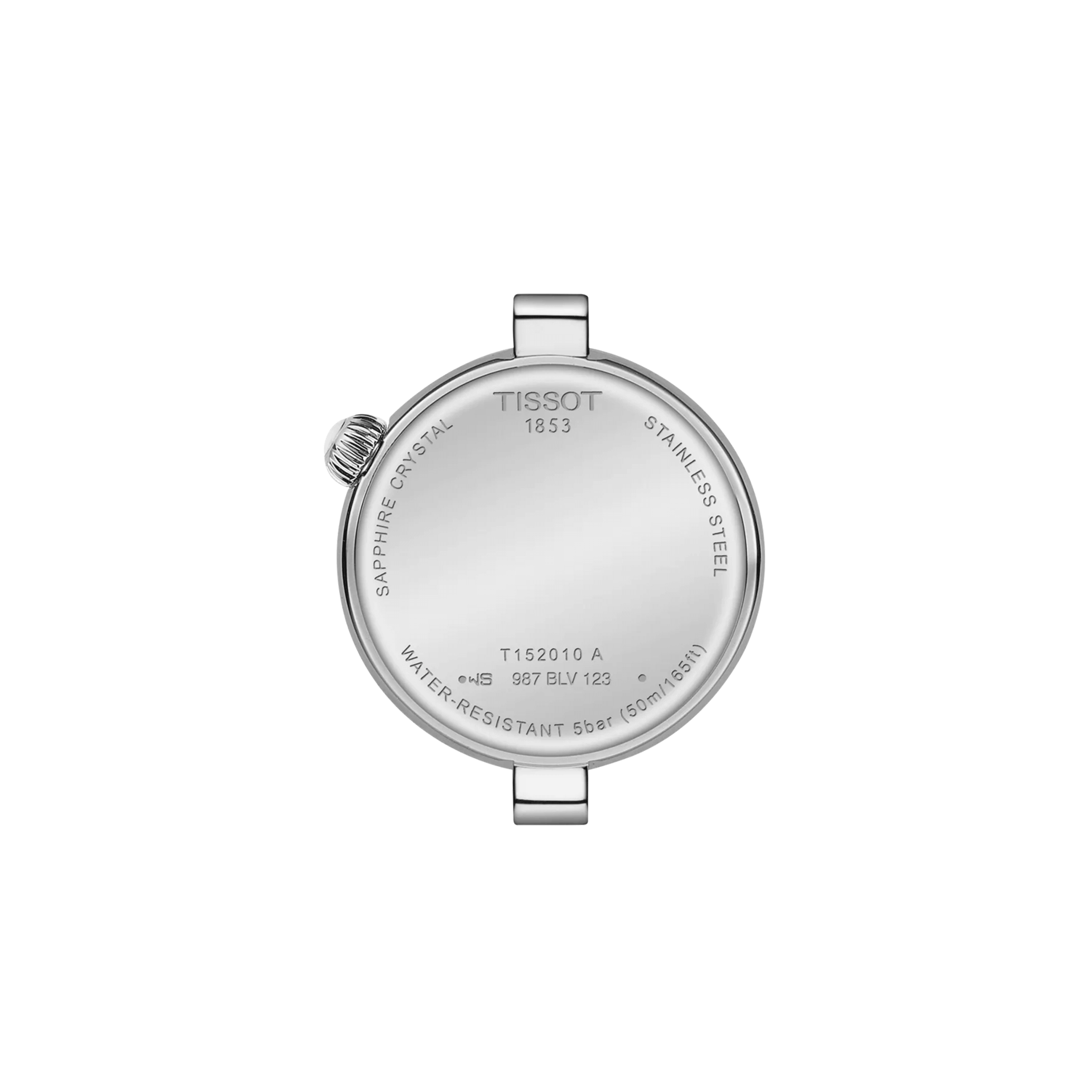 Tissot Désir quartz watch diamond hour markers white mother-of-pearl dial steel bracelet 28 mm