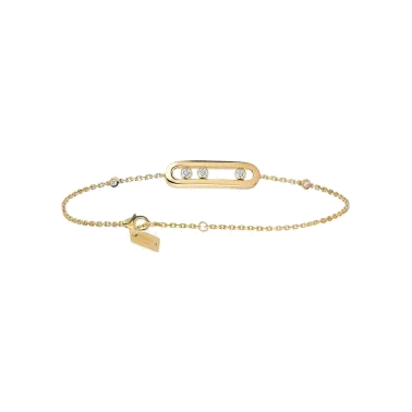 Bracelet Messika Baby Move en or jaune et diamants