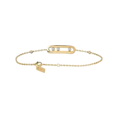 Bracelet Messika Baby Move en or jaune et diamants