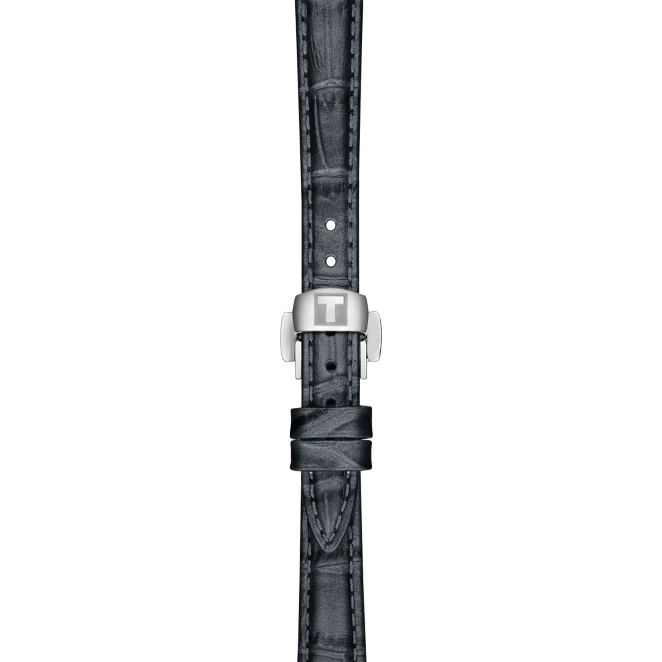 Montre Tissot Désir quartz cadran gris bracelet cuir gris 28 mm T152.010.16.038.00