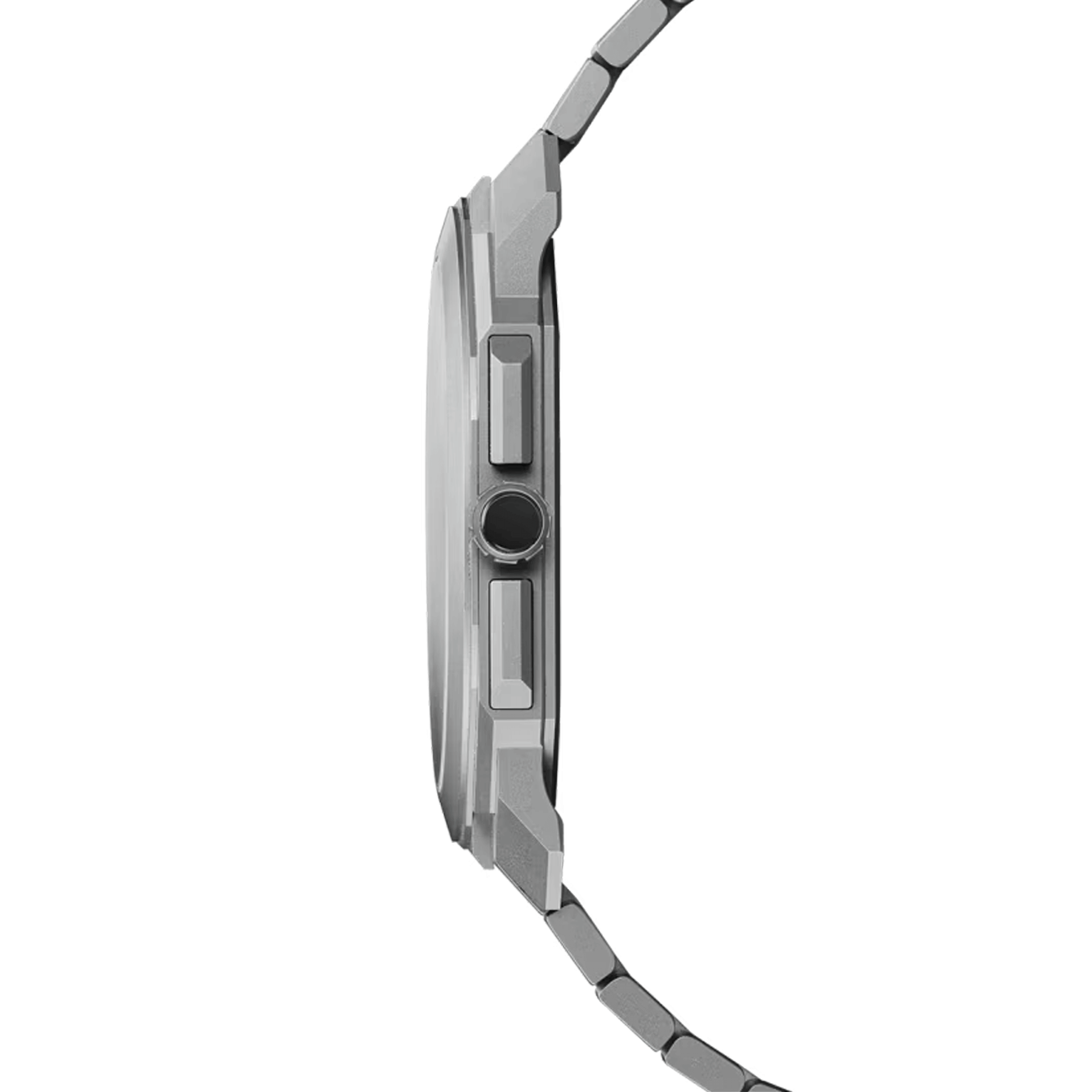 Montre Bulgari Octo Finissimo Chronographe GMT automatique cadran titane gris bracelet titane 42 mm 103068