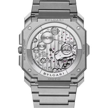 Bulgari Octo Finissimo Chronograph GMT automatic grey titanium dial titanium bracelet 42 mm 103068