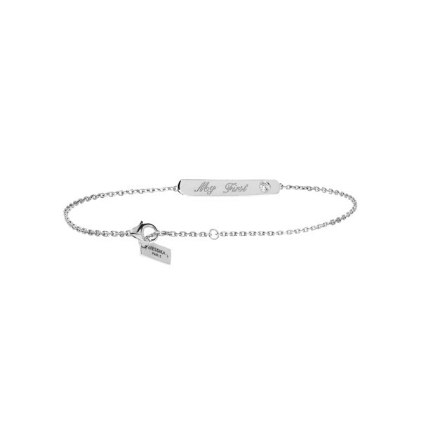 Bracelet Messika My First en or blanc et diamant