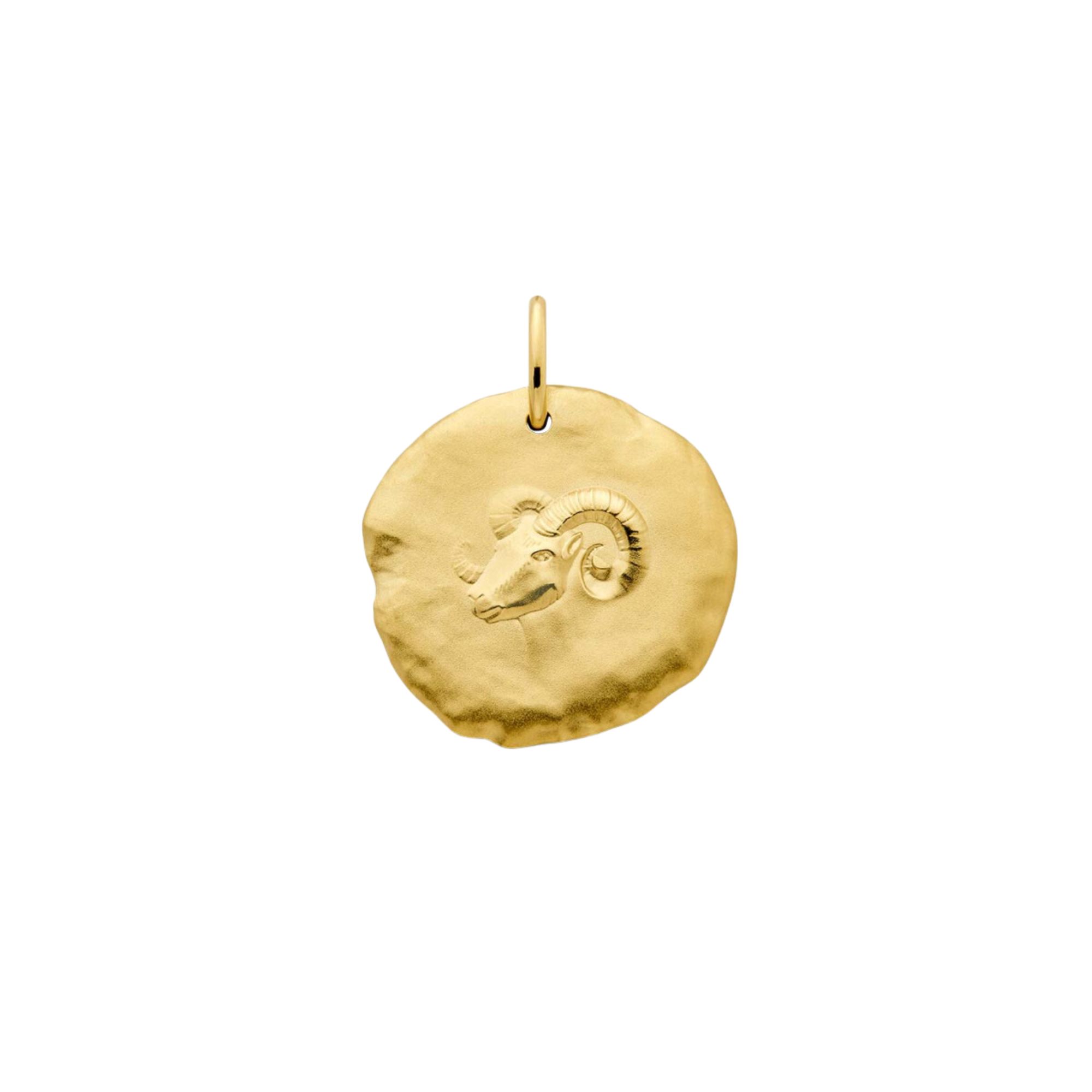 Arthus Bertrand Astro Bélier medal in yellow gold 23 mm