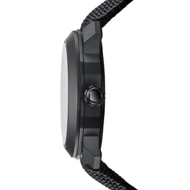 Bulgari Octo Roma WorldTimer automatic watch black dial black rubber strap 41 mm 103486