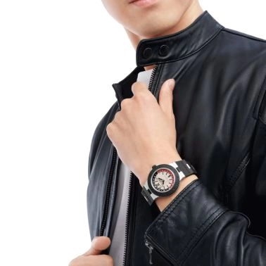 Montre Bulgari Bvlgari Aluminium GMT automatique cadran blanc bracelet caoutchouc noir 40 mm 103963