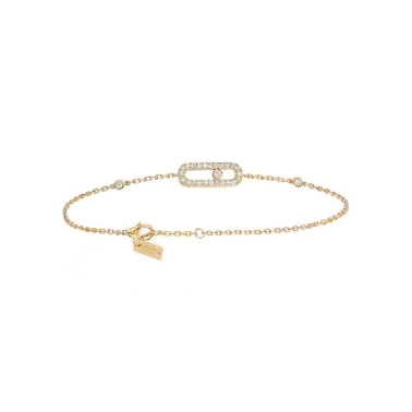 Bracelet Messika Move Uno en or jaune et diamants