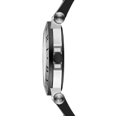 Montre Bulgari Bvlgari Aluminium GMT automatique cadran blanc bracelet caoutchouc noir 40 mm 103963