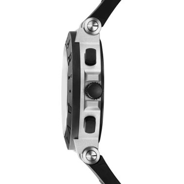 Bulgari Bvlgari Aluminium Automatic Chronograph watch grey dial black rubber strap 41 mm 103722