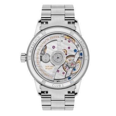 Nomos Club Sport Neomatik 34 Rosé automatic sapphire back pink dial steel bracelet 34 mm