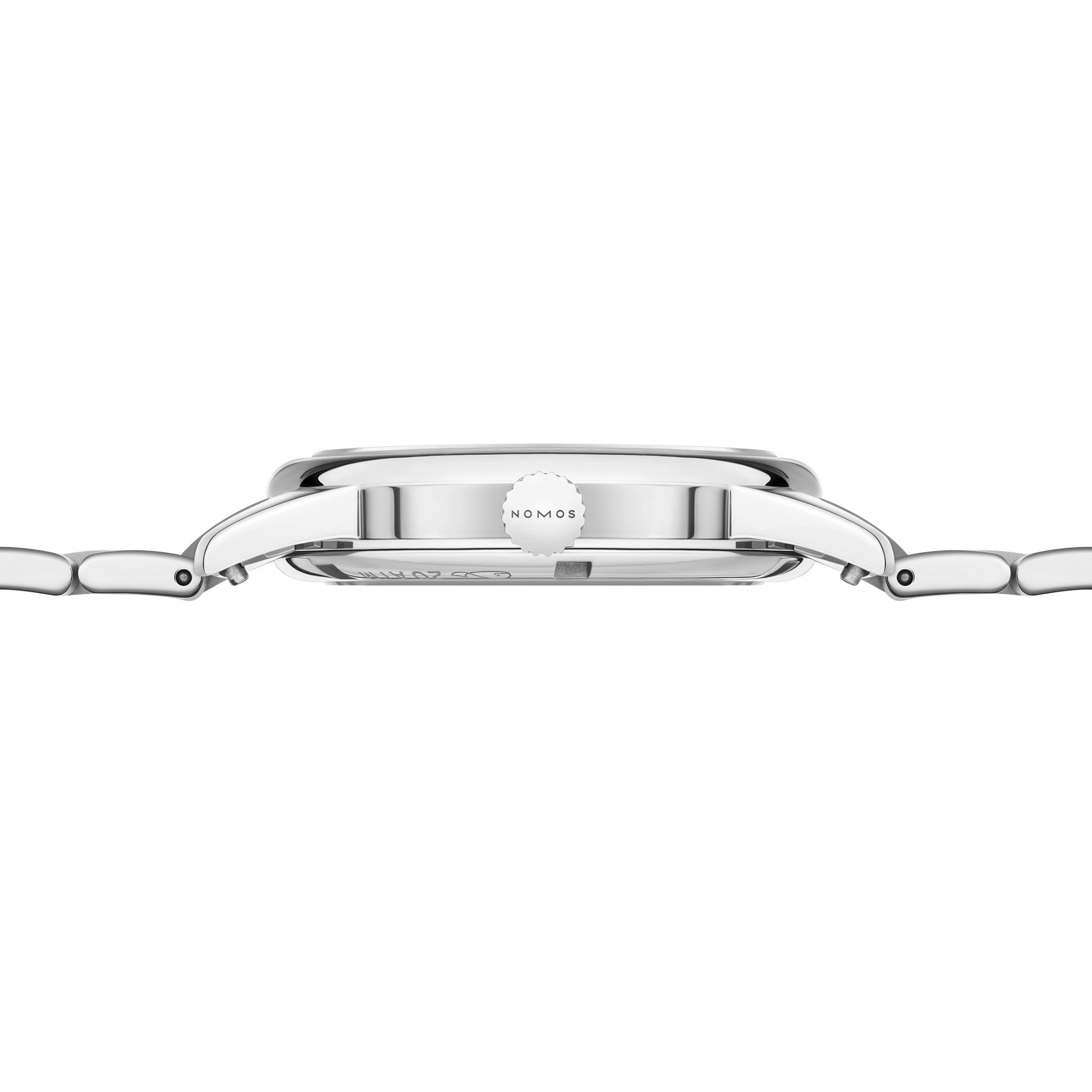 Montre Nomos Club Sport Neomatik 34 Rosé automatique fond saphir cadran rose bracelet acier 34 mm