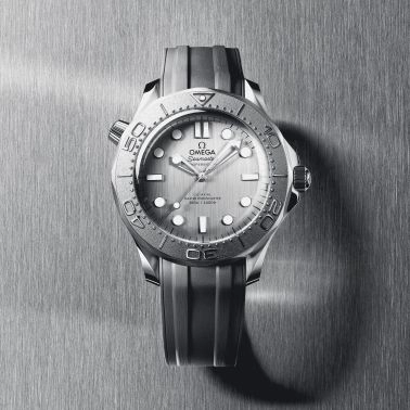 Omega Seamaster Diver 300m Co-Axial Master Chronometer steel dial rubber strap 42 mm