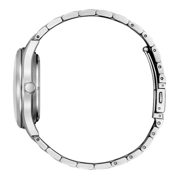 Citizen Crystal 7 Mechanical Day Date automatic white dial steel bracelet 40 mm