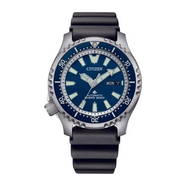 Montre Citizen Promaster Marine Fugu automatique cadran bleu bracelet acier 42 mm