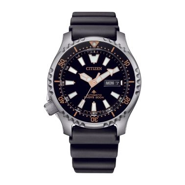 Citizen Promaster Marine Fugu automatic black dial steel bracelet 42 mm