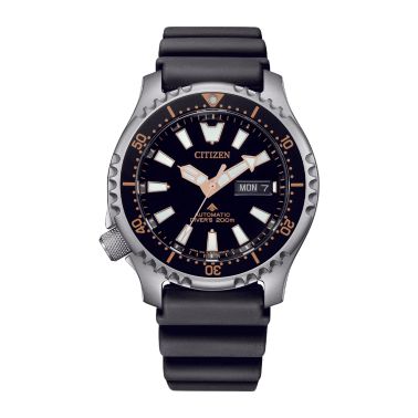 Montre Citizen Promaster Marine Fugu automatique cadran noir bracelet acier 42 mm