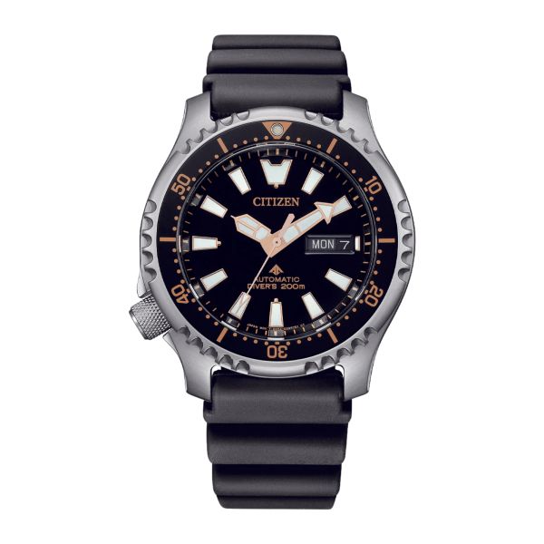 Montre Citizen Promaster Marine Fugu automatique cadran noir bracelet acier 42 mm