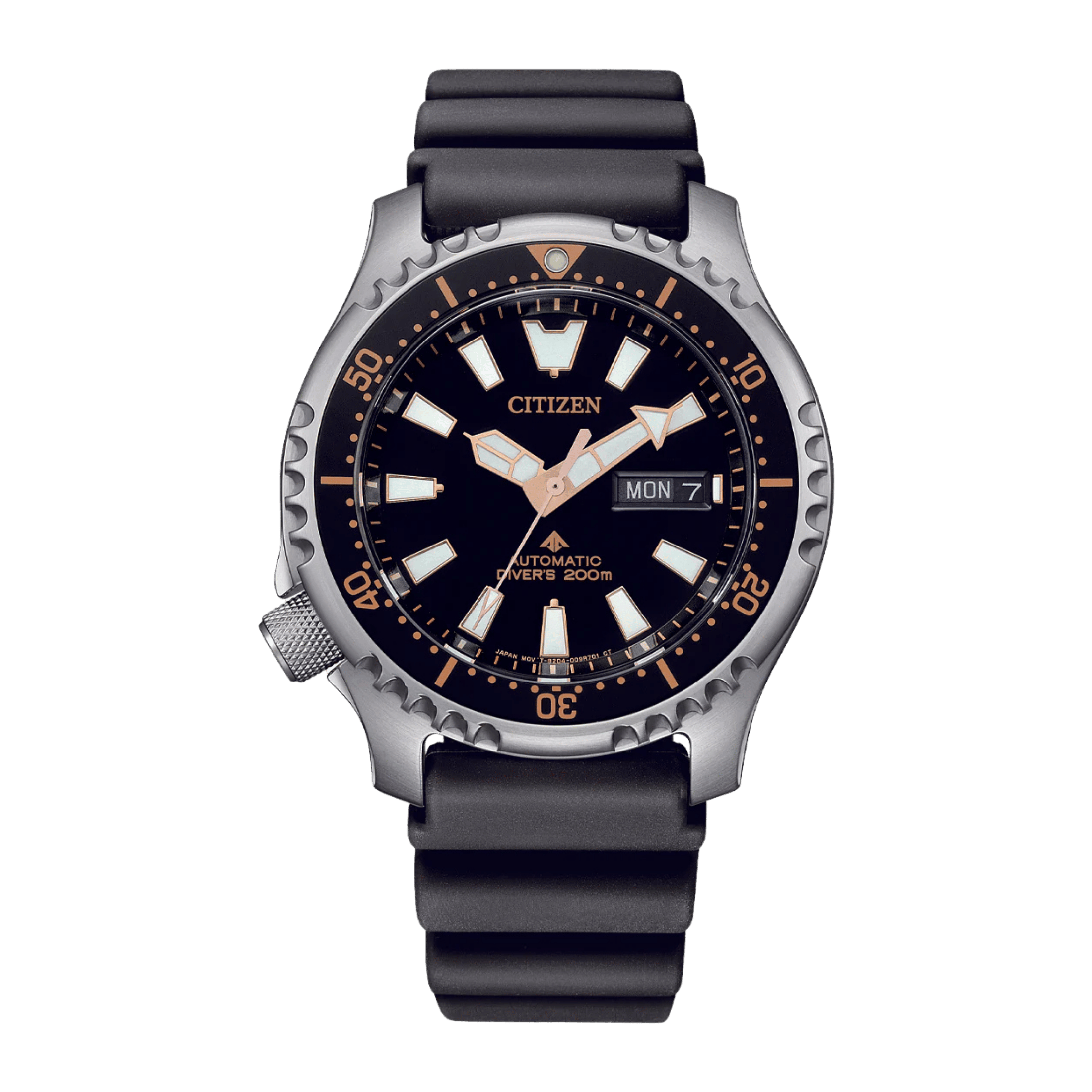 Montre Citizen Promaster Marine Fugu automatique cadran noir bracelet acier 42 mm