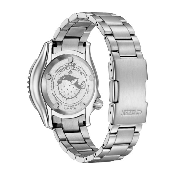 Montre Citizen Promaster Marine Fugu automatique cadran noir bracelet acier 42 mm