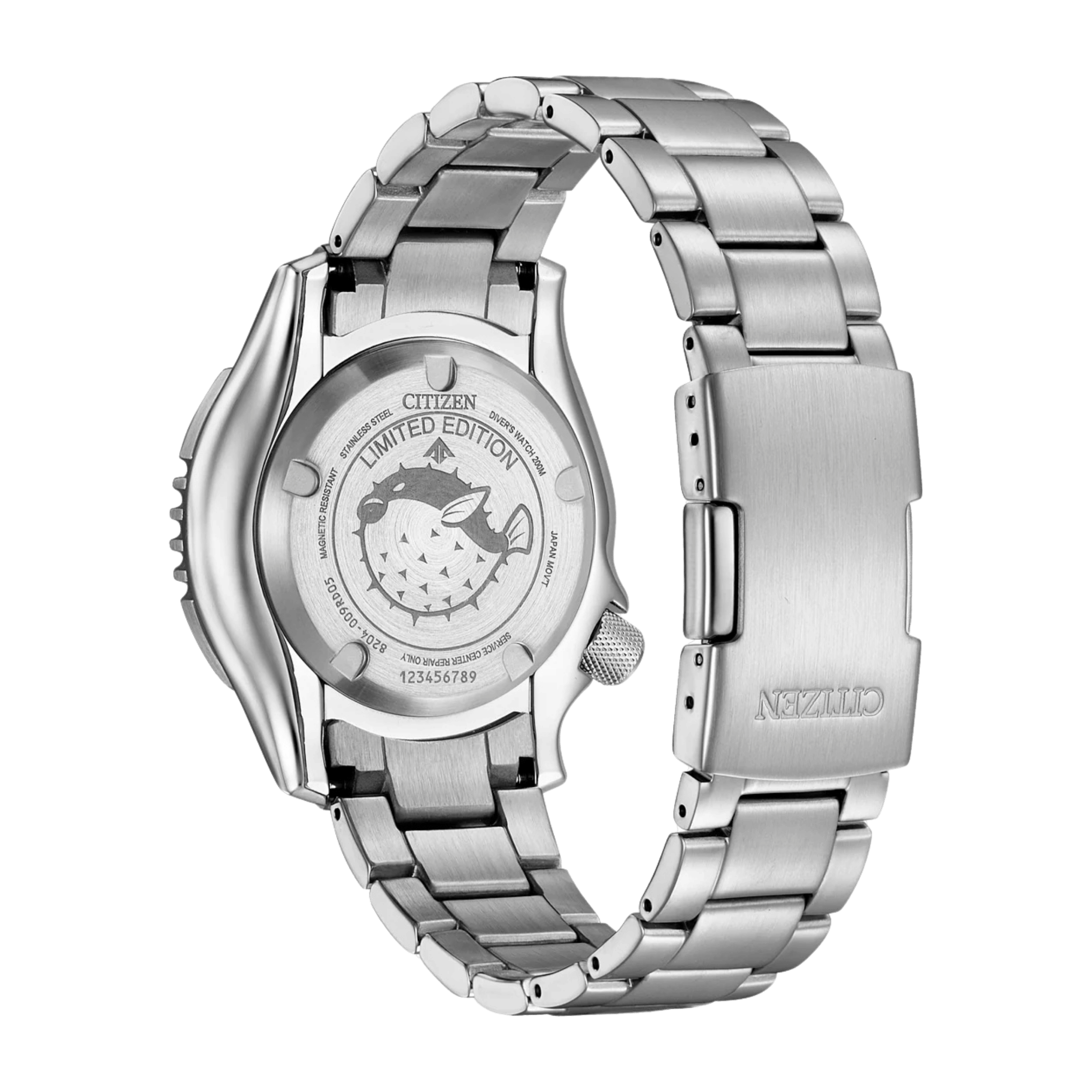 Montre Citizen Promaster Marine Fugu automatique cadran noir bracelet acier 42 mm