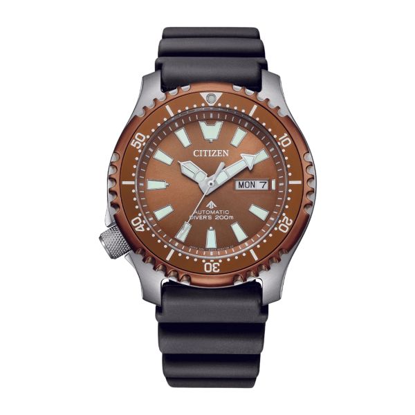 Montre Citizen Promaster Marine Fugu automatique cadran cuivre bracelet acier 42 mm