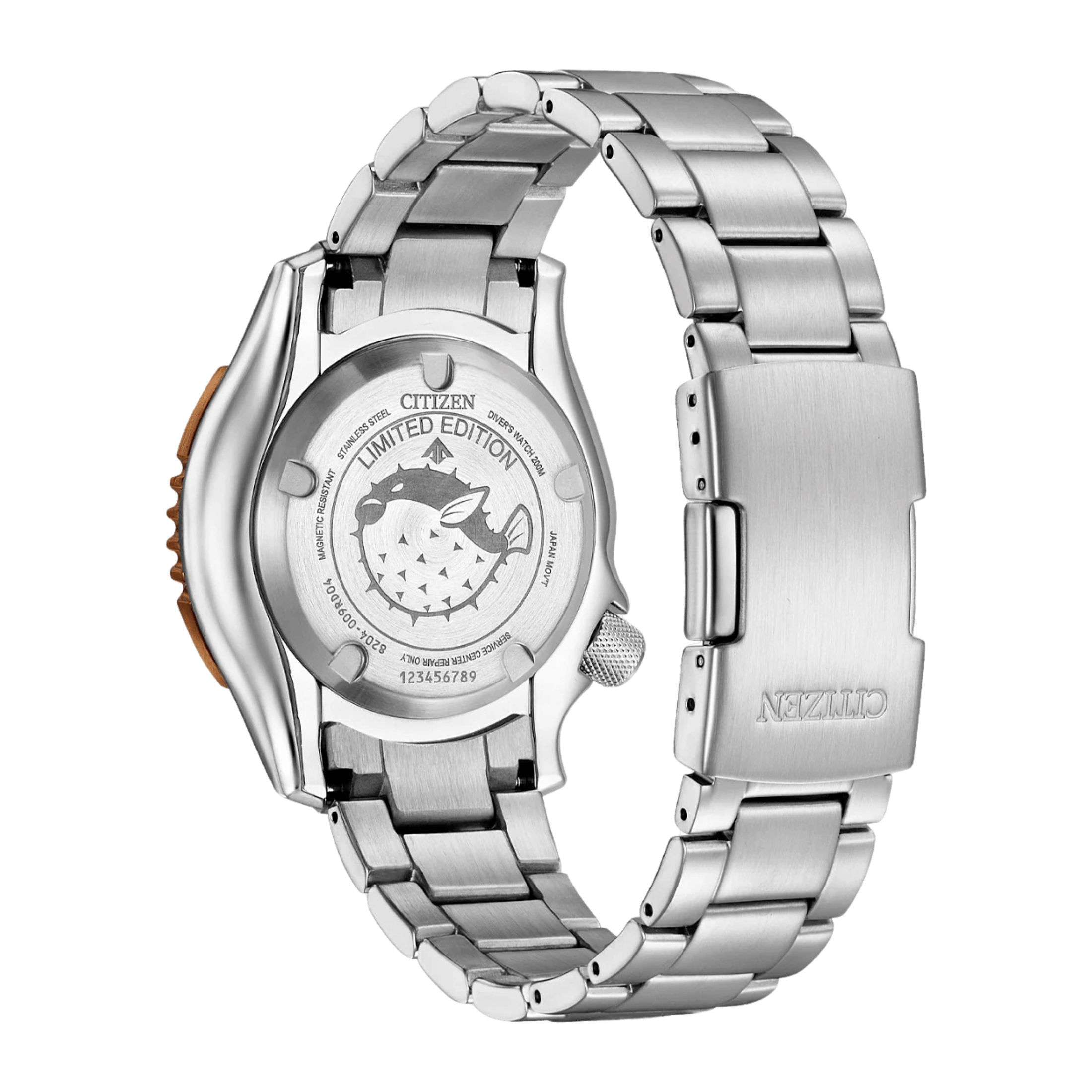 Montre Citizen Promaster Marine Fugu automatique cadran cuivre bracelet acier 42 mm