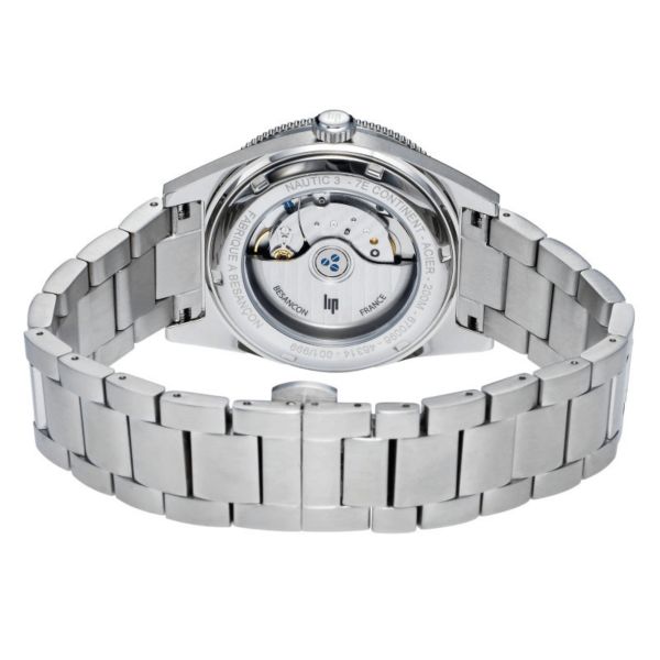 Lip Nautic 3 "7ème Continent" automatic blue dial steel bracelet 39 mm