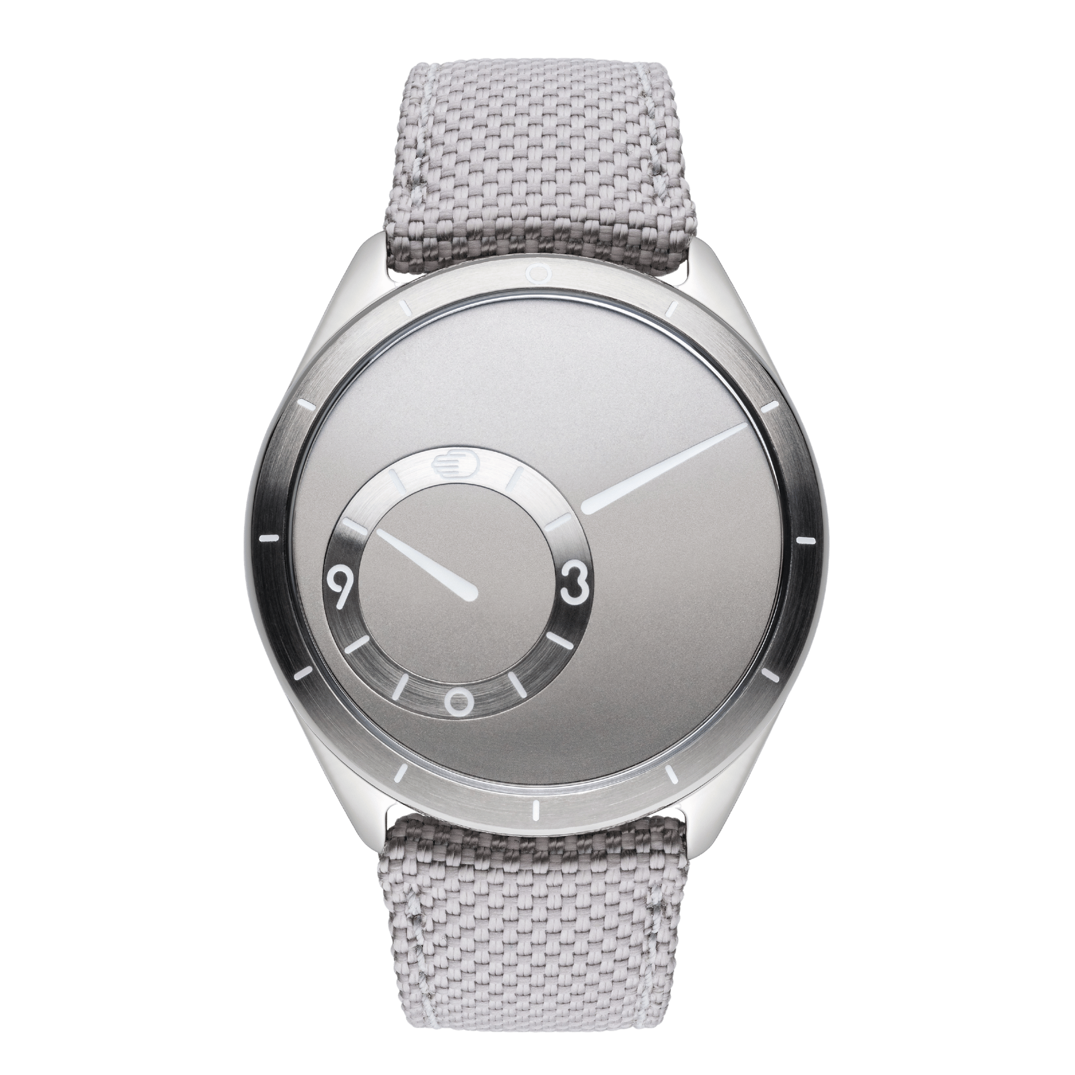 Ressence TYPE 9 Grey titanium automatic grey dial synthetic woven strap 39 mm