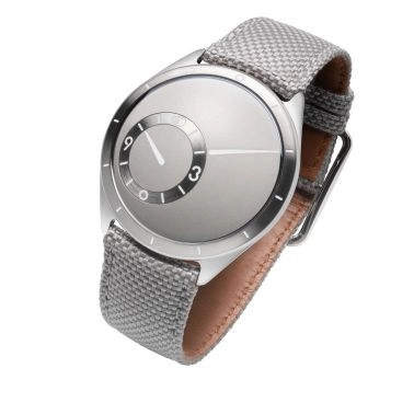 Ressence TYPE 9 Grey titanium automatic grey dial synthetic woven strap 39 mm