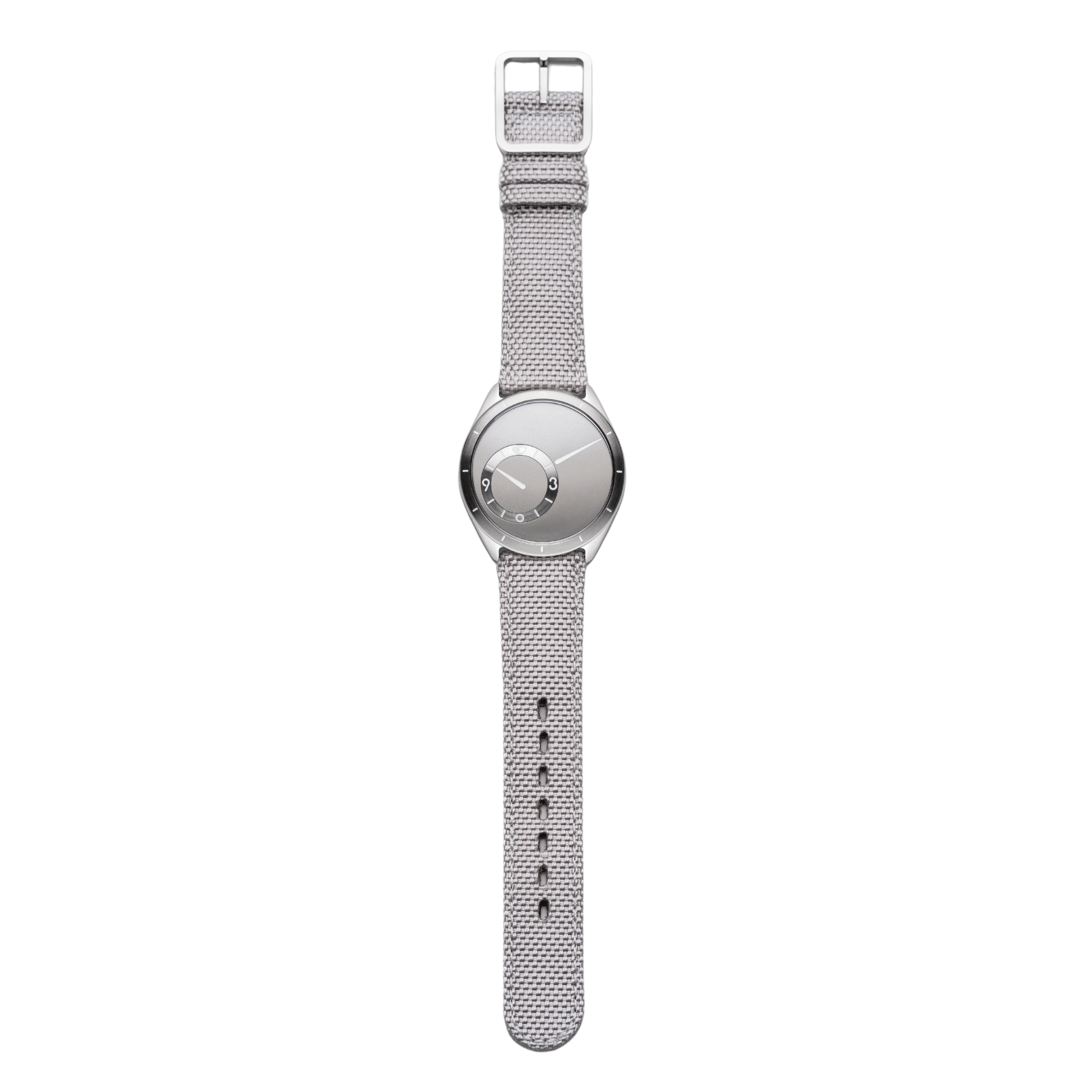 Ressence TYPE 9 Grey titanium automatic grey dial synthetic woven strap 39 mm