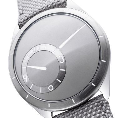 Ressence TYPE 9 Grey titanium automatic grey dial synthetic woven strap 39 mm