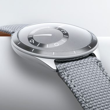 Ressence TYPE 9 Grey titanium automatic grey dial synthetic woven strap 39 mm