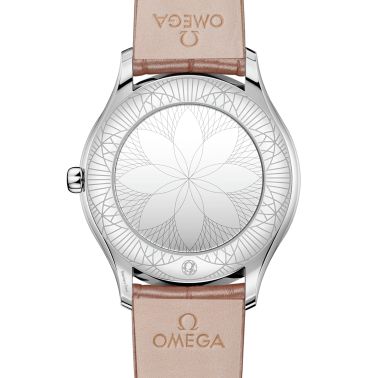 Omega De Ville Trésor quartz mother-of-pearl dial beige leather strap 36 mm