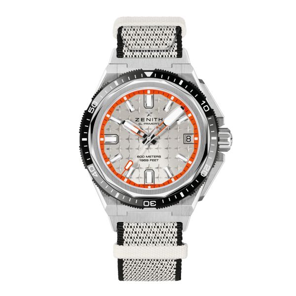 Montre Zenith Defy Extreme Diver El-Primero automatique cadran argenté bracelet titane 42,5 mm