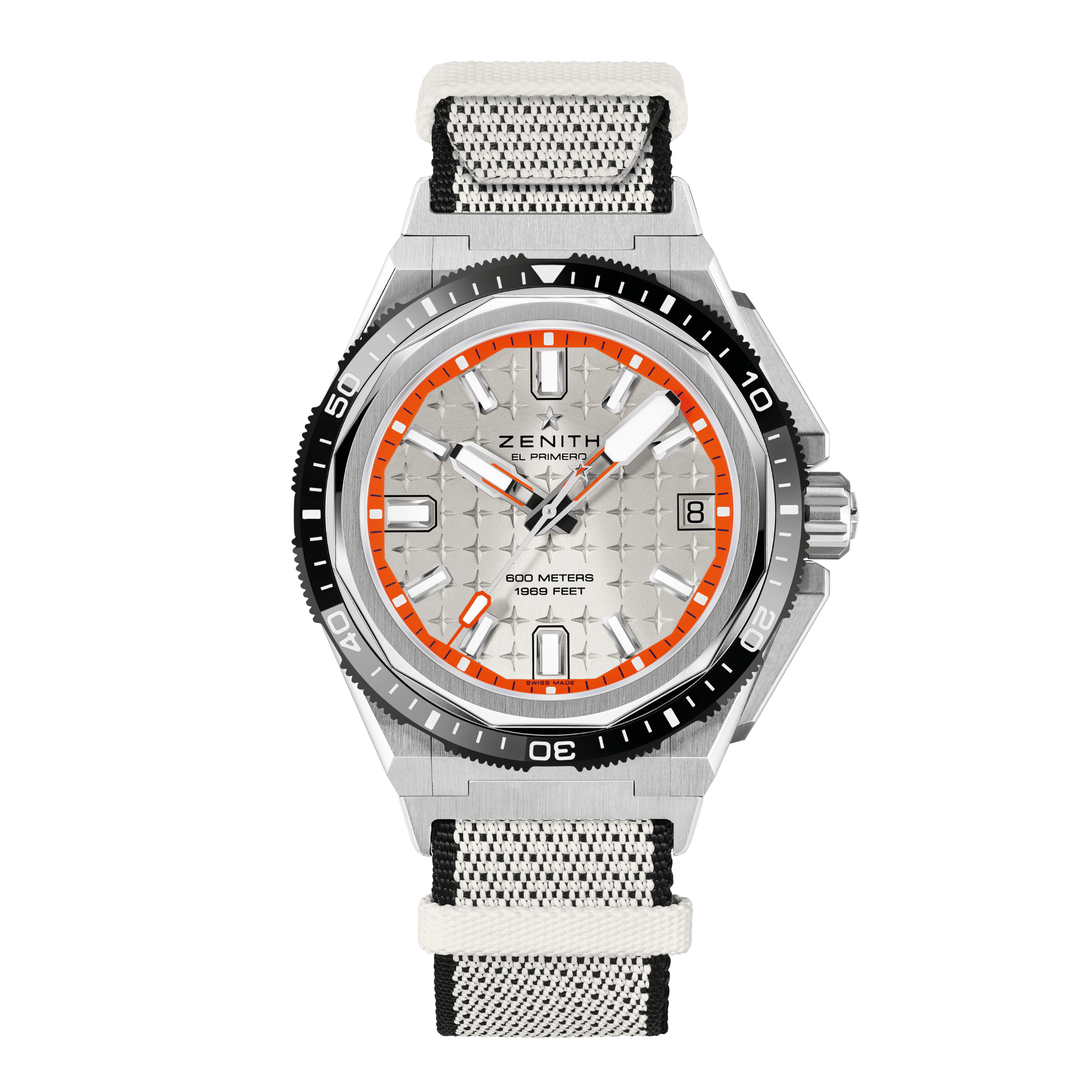 Montre Zenith Defy Extreme Diver El-Primero automatique cadran argenté bracelet titane 42,5 mm