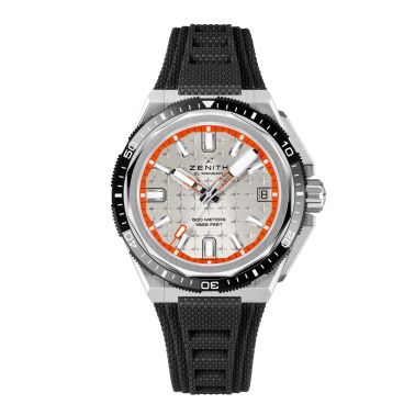 Montre Zenith Defy Extreme Diver El-Primero automatique cadran argenté bracelet titane 42,5 mm