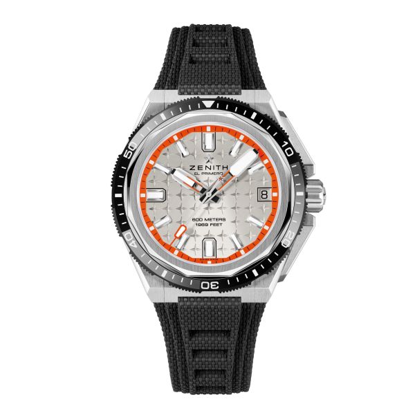 Montre Zenith Defy Extreme Diver El-Primero automatique cadran argenté bracelet titane 42,5 mm