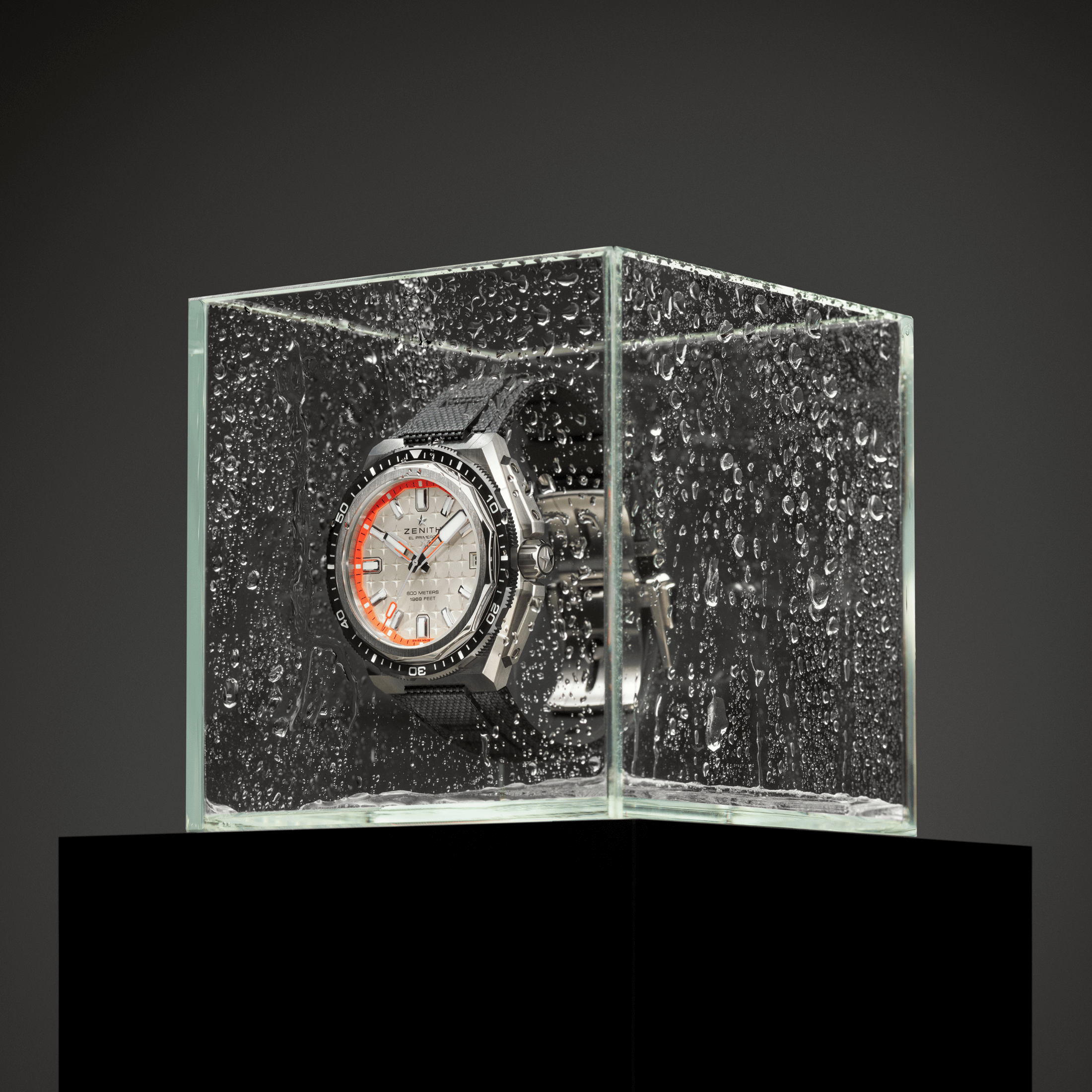 Montre Zenith Defy Extreme Diver El-Primero automatique cadran argenté bracelet titane 42,5 mm