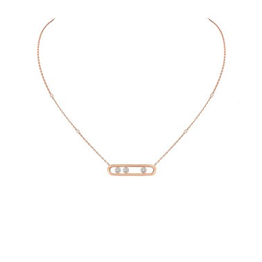 Collier Messika Move en or rose et diamants