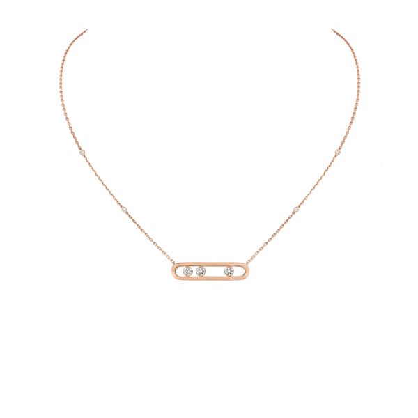 Collier Messika Move en or rose et diamants