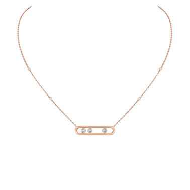 Collier Messika Move en or rose et diamants